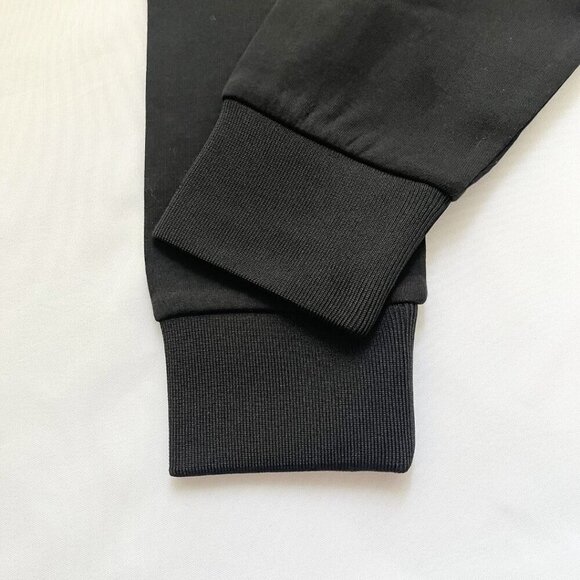 NWT ARMANI EXCHANGE WOMEN'S BLACK BLUE SMILEY GRAPHIC PRINT CREWNECK SWEATSHIRT - Picture 11 of 14